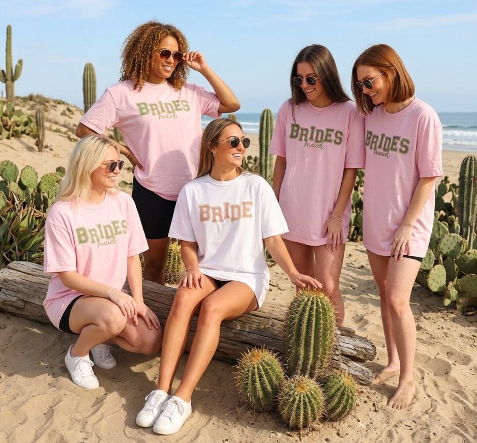 Bridesmaid Shirt – Bridal Party Girls Club Tees Bride & Bridesmaid Matching Tee, Bridal Party Shirts, Bachelorette Party T-Shirt