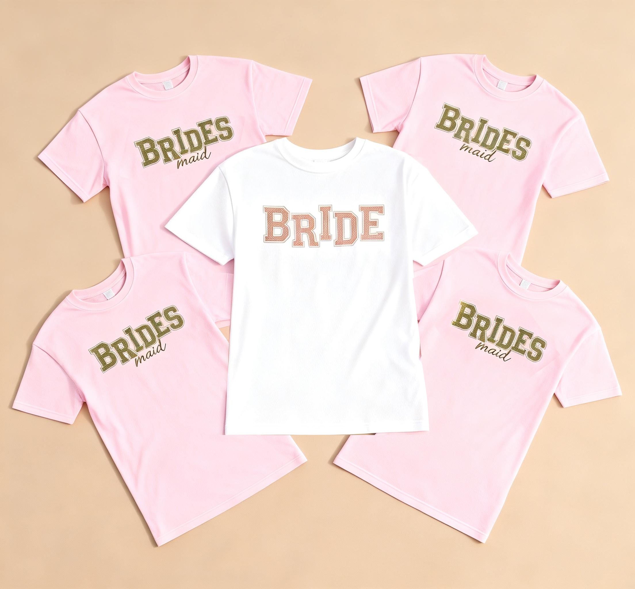 Bridesmaid Shirt – Bridal Party Girls Club Tees Bride & Bridesmaid Matching Tee, Bridal Party Shirts, Bachelorette Party T-Shirt
