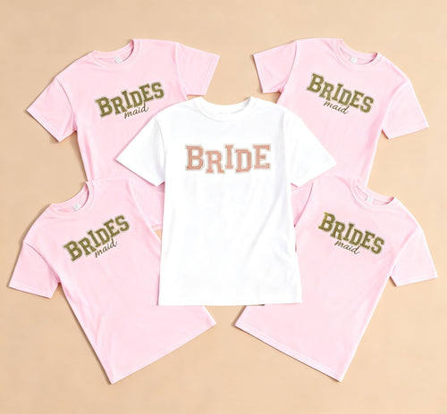 Bridesmaid Shirt – Bridal Party Girls Club Tees Bride & Bridesmaid Matching Tee, Bridal Party Shirts, Bachelorette Party T-Shirt