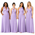color:Lavender | kmbridal_Lavender_Infinity_Bridesmaid_Dress_with_Pockets_Convertible_Multiway_Maxi_Dress 2
