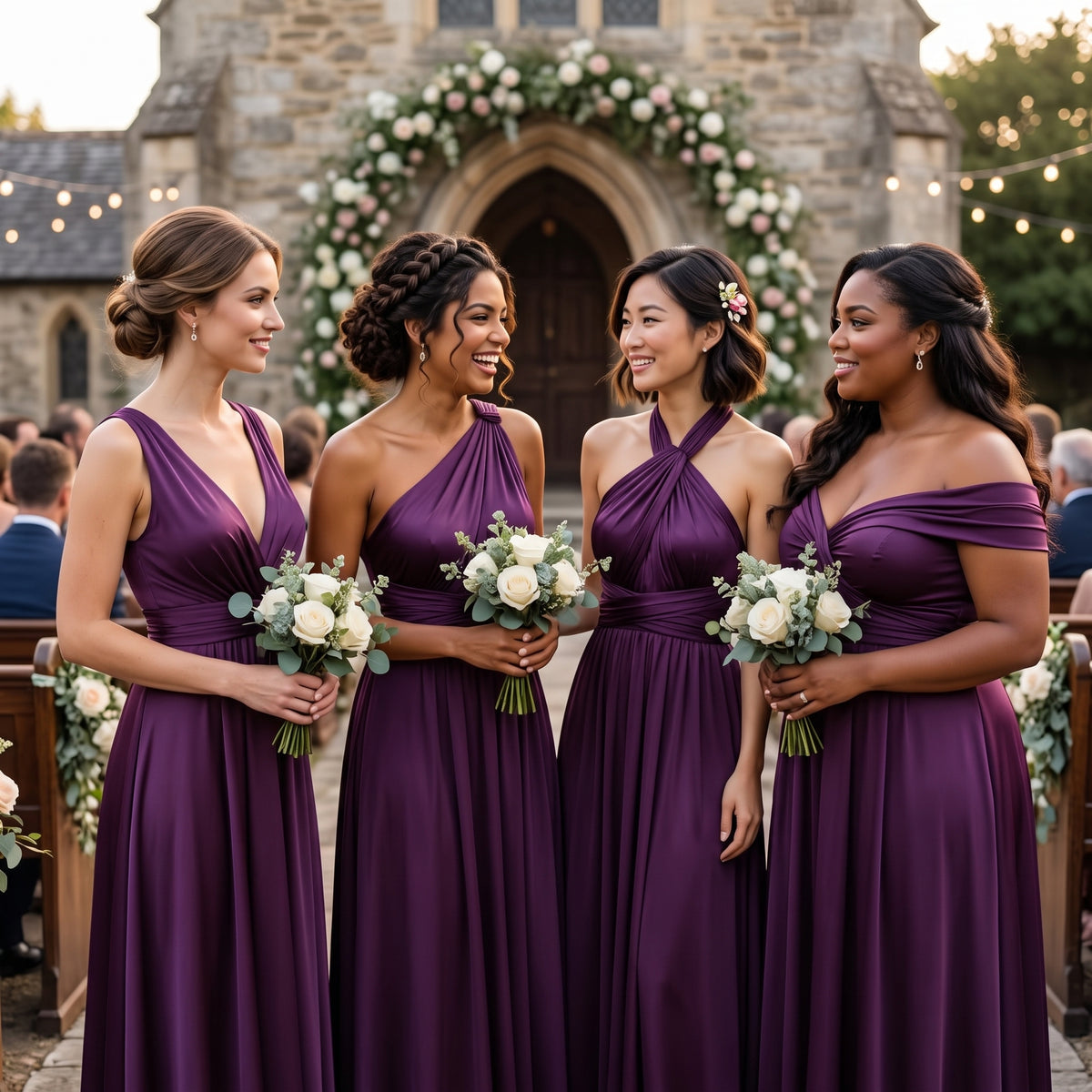 Infinity Bridesmaid Dress with Pockets – Convertible Multiway Maxi Dress