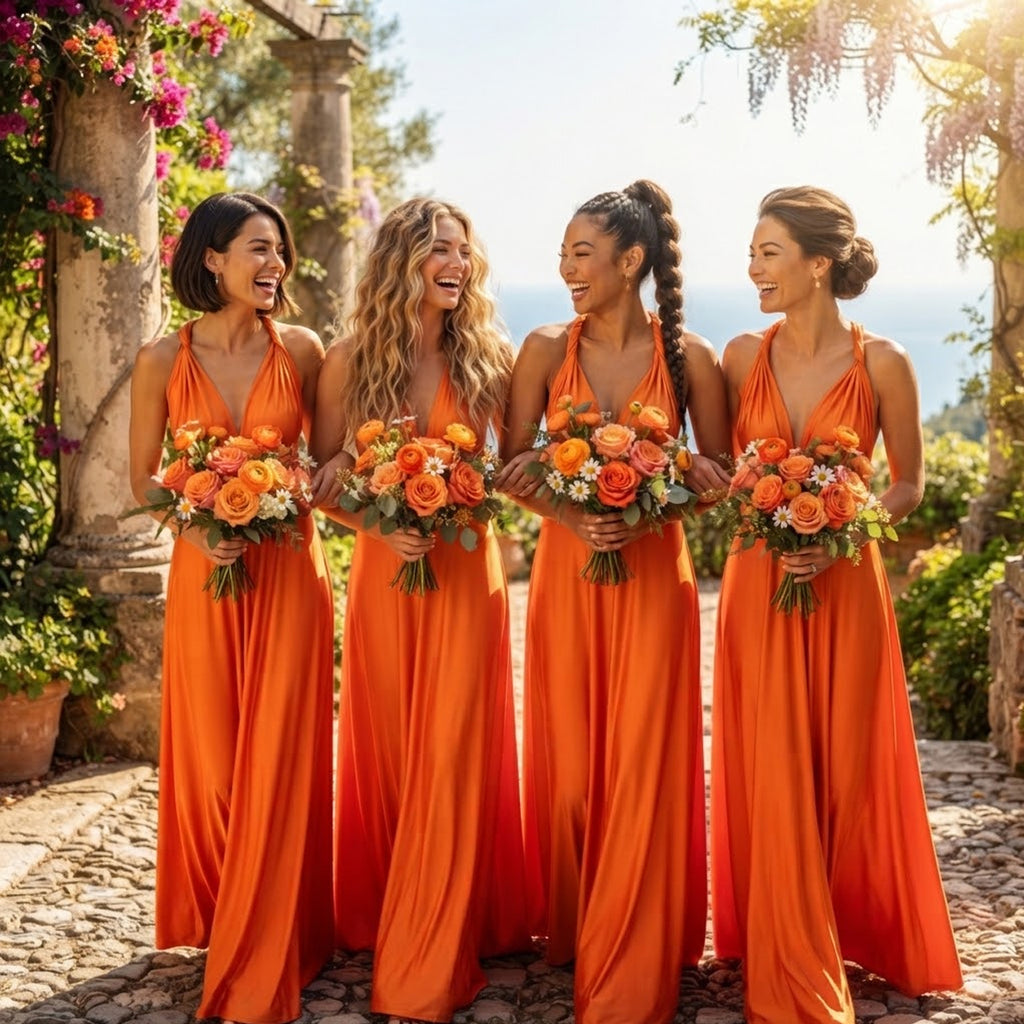 Infinity Bridesmaid Dress with Pockets – Convertible Multiway Maxi Dress