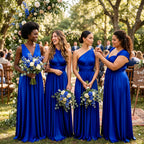 color:Royal Blue | Infinity_Bridesmaid_Dress_with_Pockets_Convertible_Multiway_Maxi_Dress-royal-blue_luxe-satin-fabric-KMBRIDAL_3_2