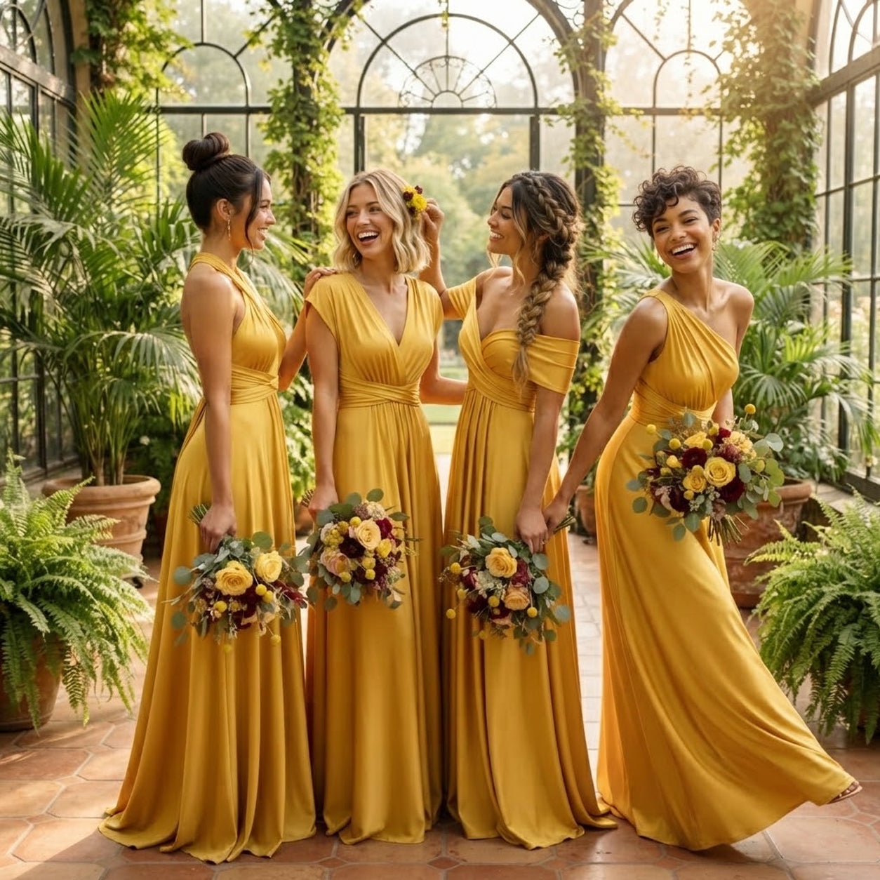 Infinity Bridesmaid Dress with Pockets – Convertible Multiway Maxi Dress