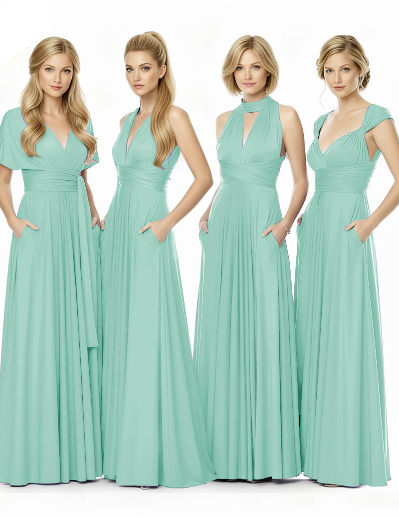 Long Infinity Bridemaid Dress Maxi Convertible Dress for Bridal Partysage 