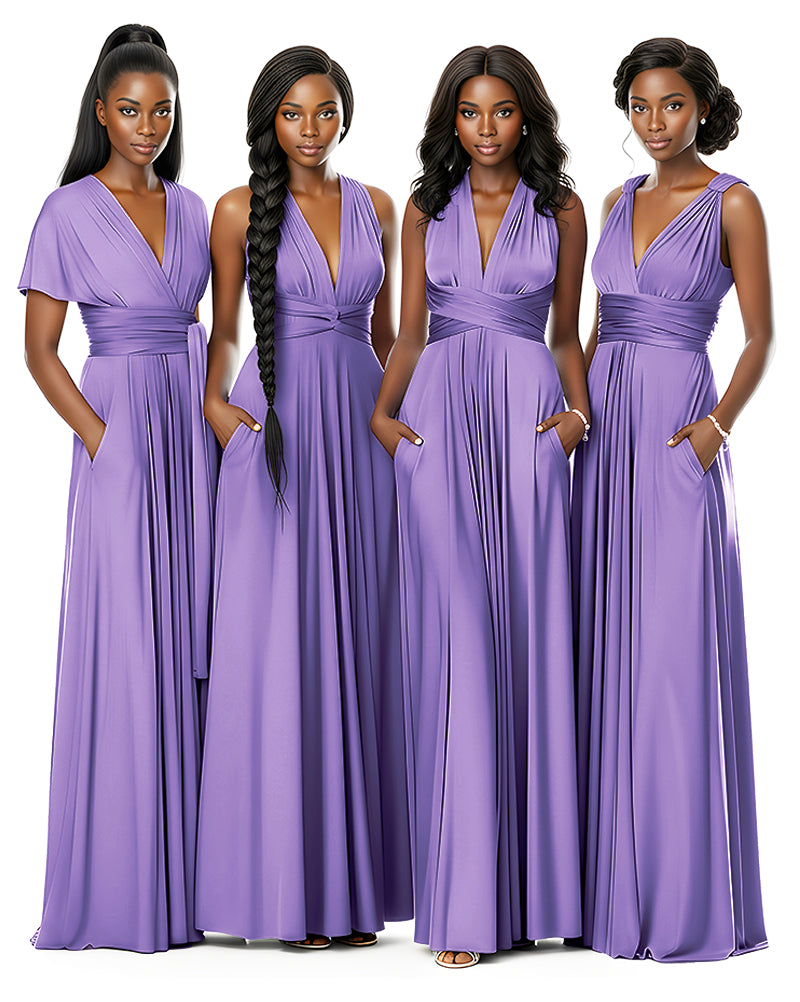 Wrap Maxi Infinity Convertible Dress for Bridesmaids Wedding Guests