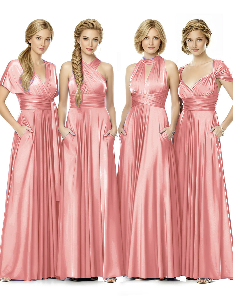 Convertible Bridal Party Beauty Multiway Infinity Dress Regular Plus size Wedding Bridal Party Bridemaids Gown