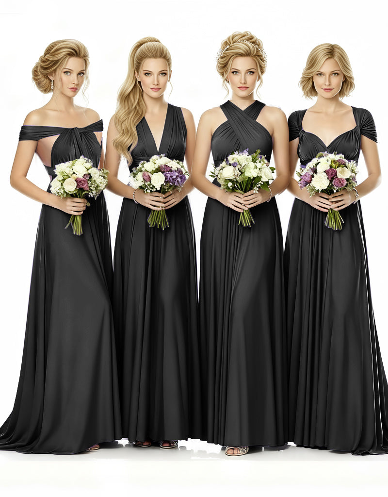 al Party Multiway Wrap Infinity Dress With Pockets black 