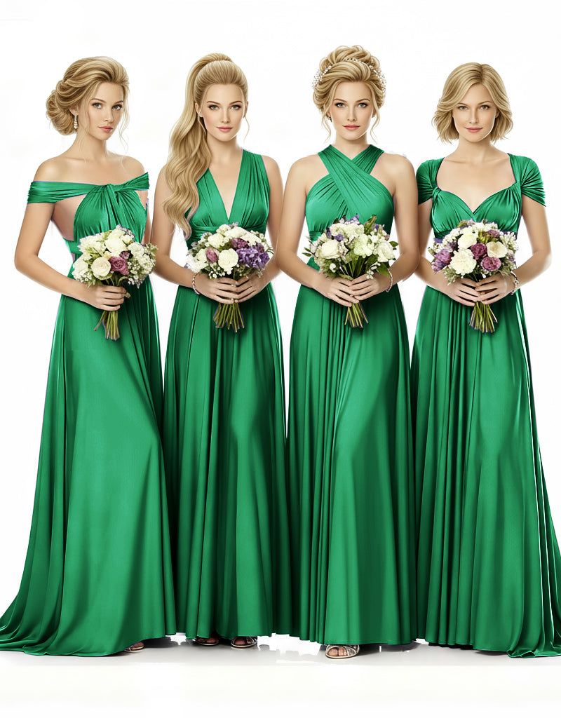 al Party Multiway Wrap Infinity Dress With Pockets emerald 
