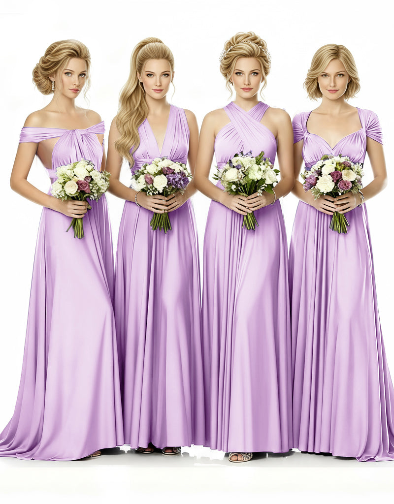 al Party Multiway Wrap Infinity Dress With Pockets lilac 