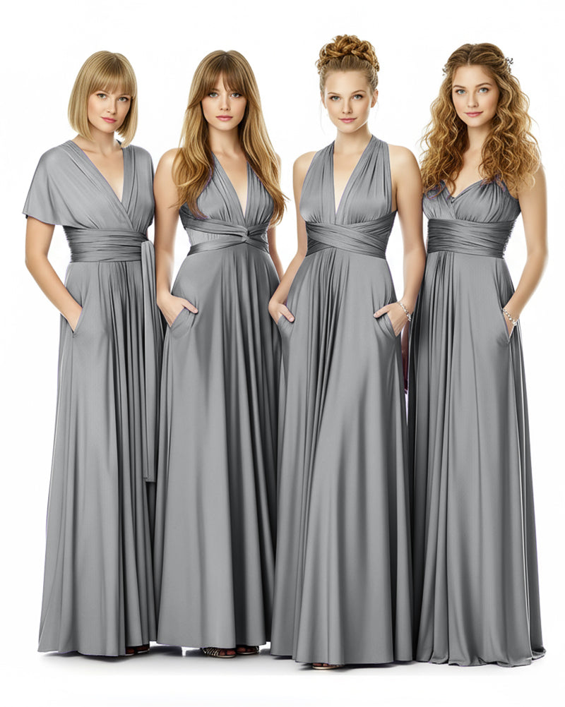 Convertible Infinity Dress Endless With Pockets Styling Possibilitiescharcoal grey 