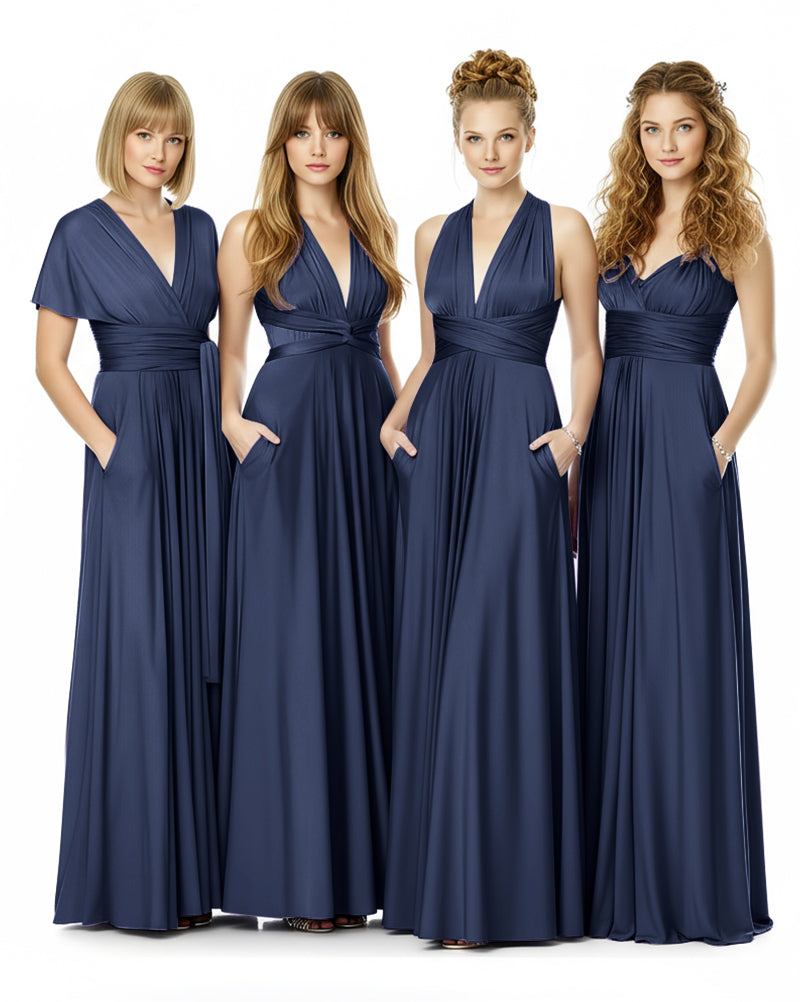 Convertible Infinity Dress Endless With Pockets Styling Possibilitiesdark navy 