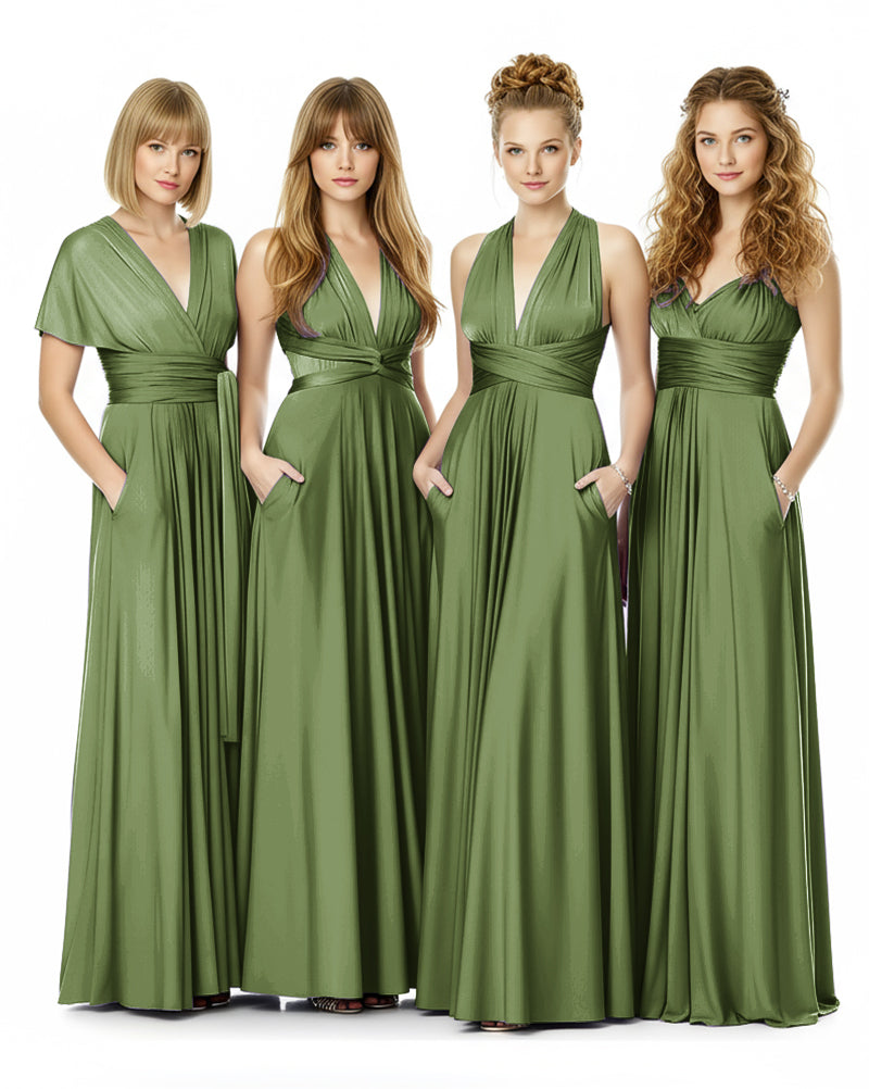 Convertible Infinity Dress Endless With Pockets Styling Possibilitiesolive 