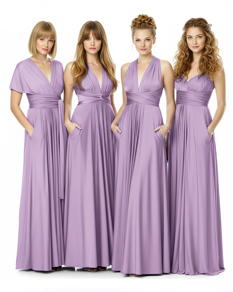 Convertible Infinity Dress Endless With Pockets Styling Possibilitieswisteria mauve 