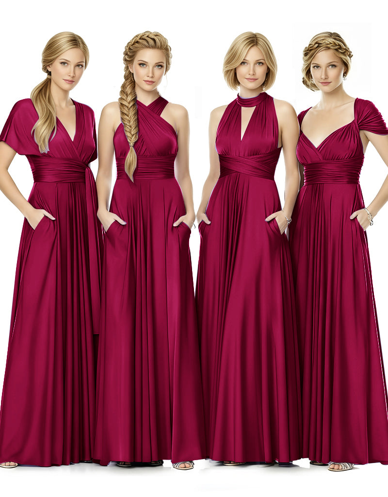 Convertible Bridal Party Beauty Multiway Infinity Dress Regular Plus size Wedding Bridal Party Bridemaids Gown