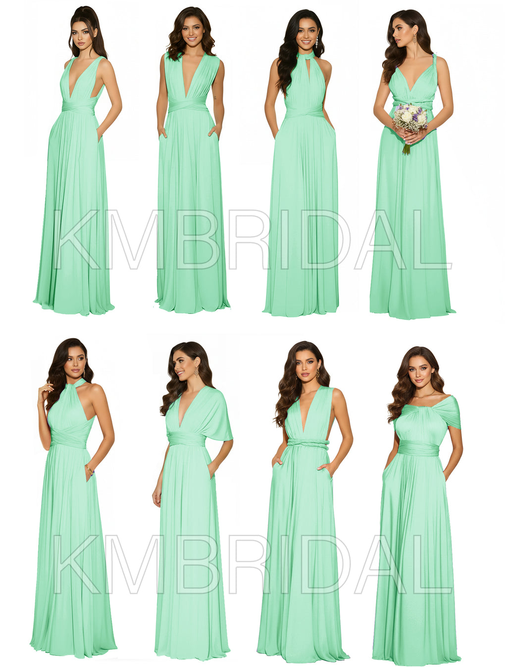 Multiway Maxi Design Convertible Infinity Multiway Dress with Pockets Convertible Infinity Dress Regular Plus size Wedding Bridal Party Bridemaids Gown