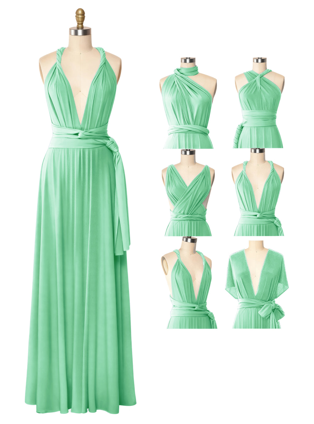 Multiway Maxi Design Convertible Infinity Multiway Dress with Pockets Convertible Infinity Dress Regular Plus size Wedding Bridal Party Bridemaids Gown