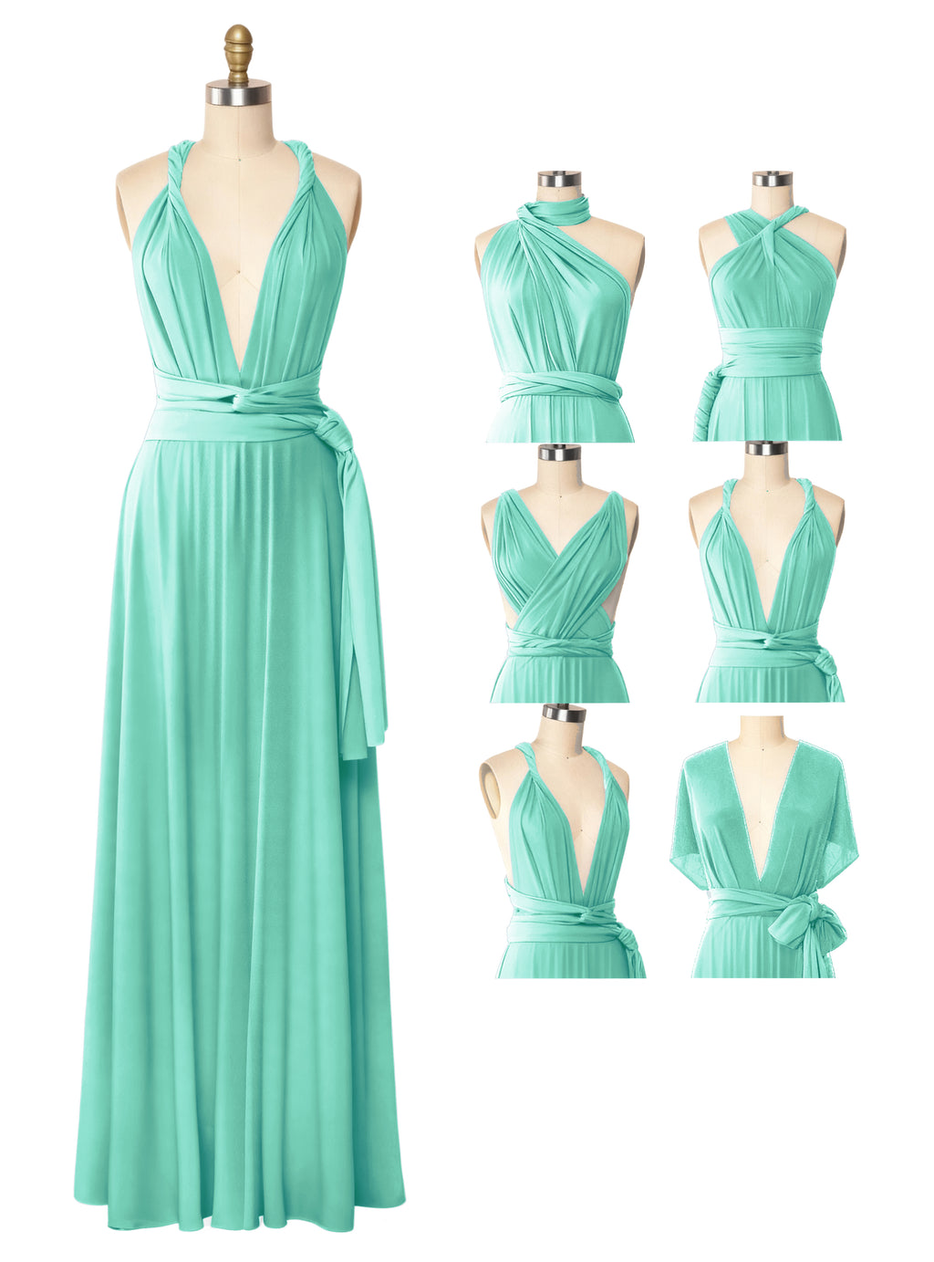 Infinity Maxi Convertible Dress Regular Plus size Wedding Bridal Party Bridemaids Gown
