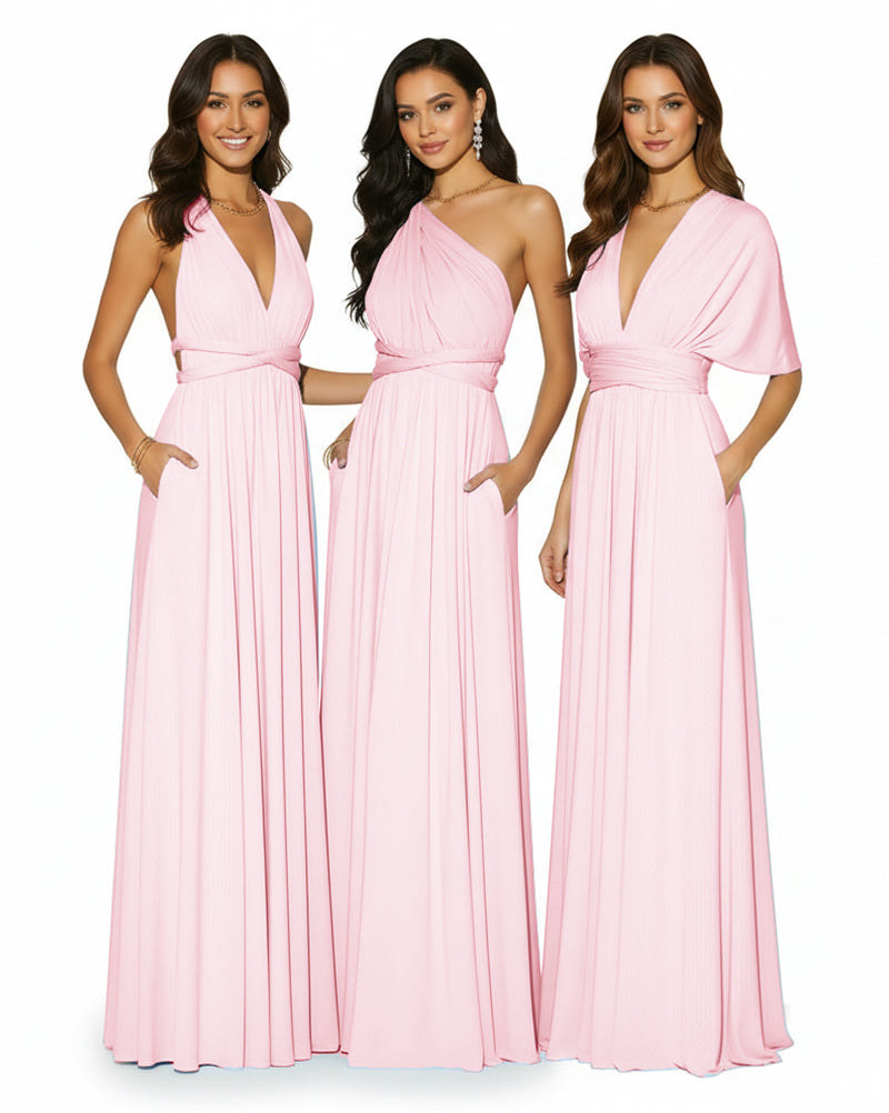 Convertible Multi-Way Infinity Wrap Dress Regular Plus size Wedding Bridal Party Bridemaids Gown