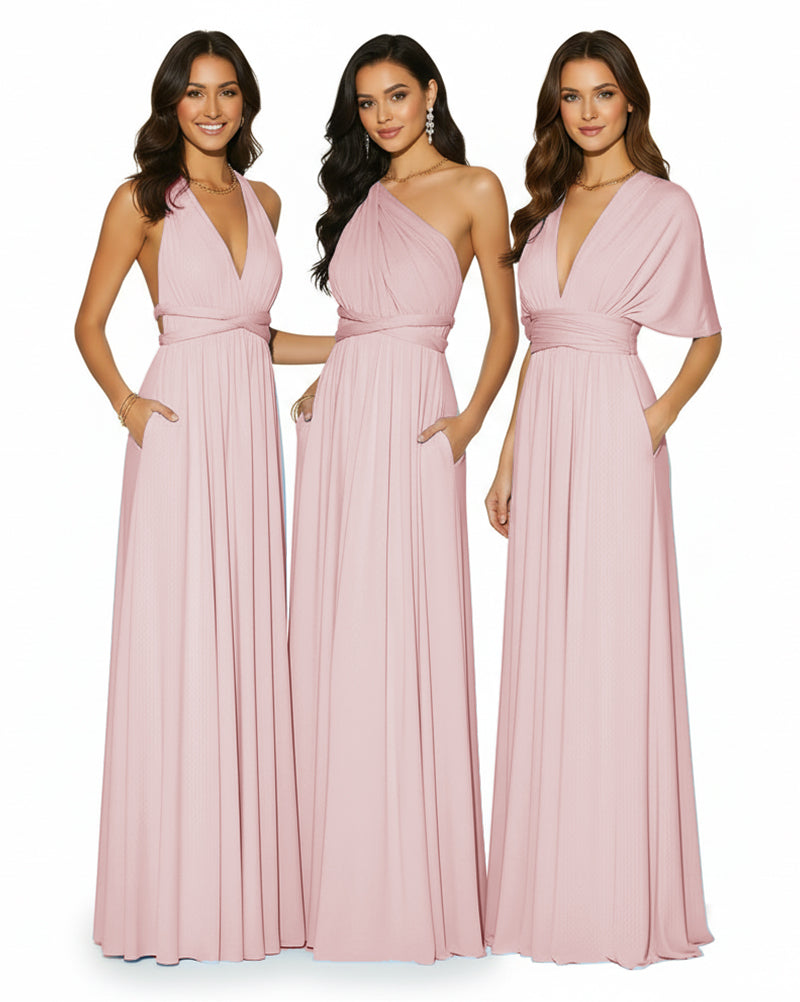 Convertible Multi-Way Infinity Wrap Dress Regular Plus size Wedding Bridal Party Bridemaids Gown