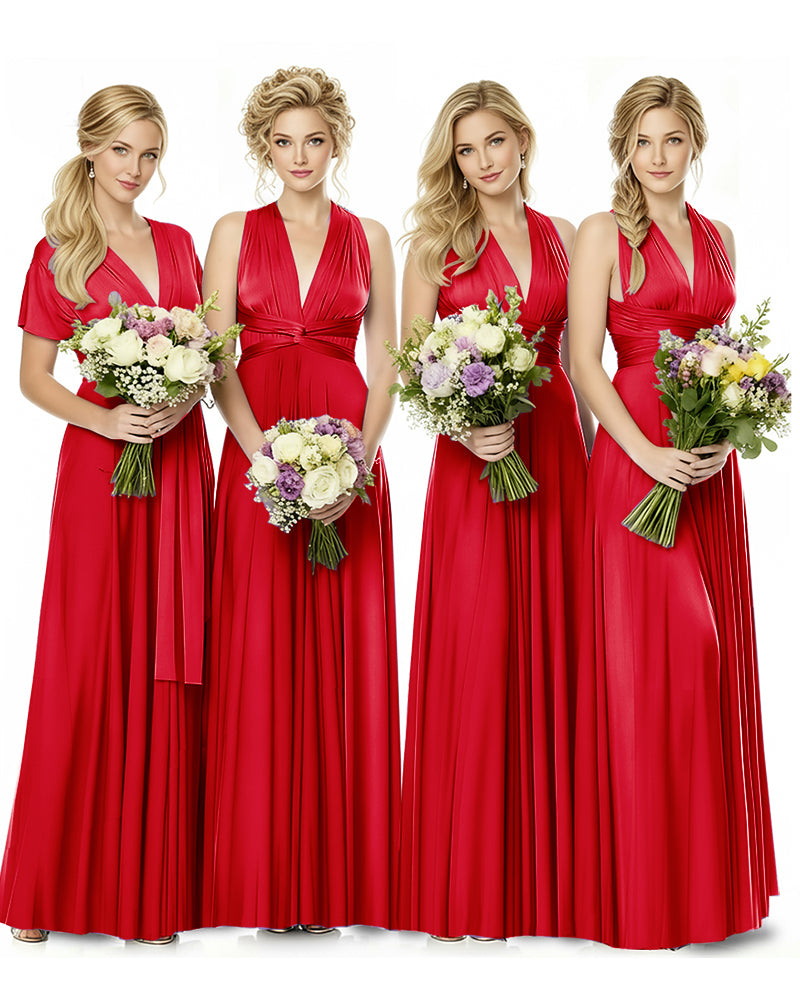 Convertible Multiway Maxi Infinity Dress with Pockets Effortless Elegancered 