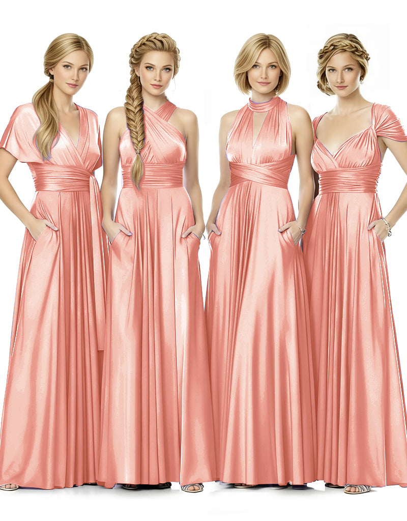 Convertible Bridal Party Beauty Multiway Infinity Dress Regular Plus size Wedding Bridal Party Bridemaids Gown