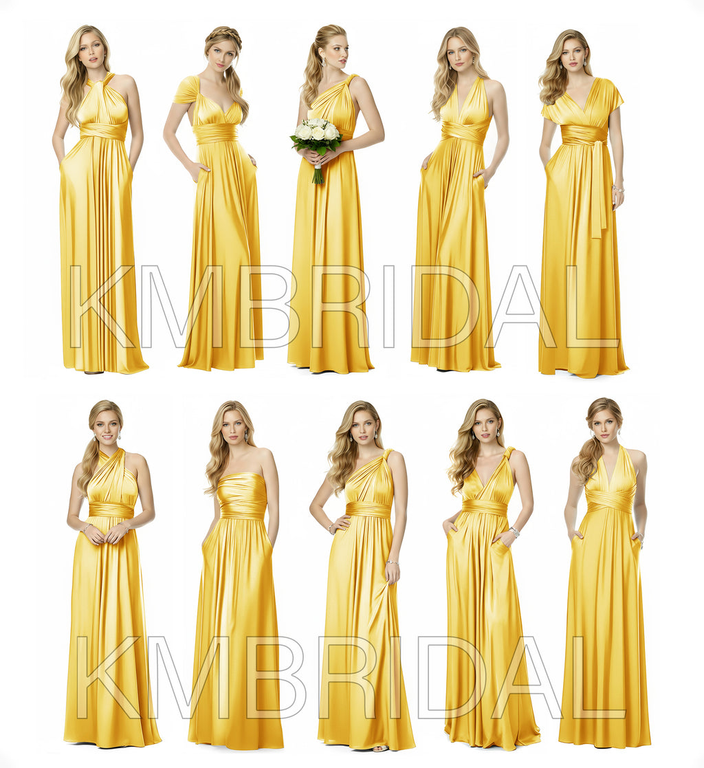 Wrap Maxi Infinity Convertible Dress for Bridesmaids Wedding Guests