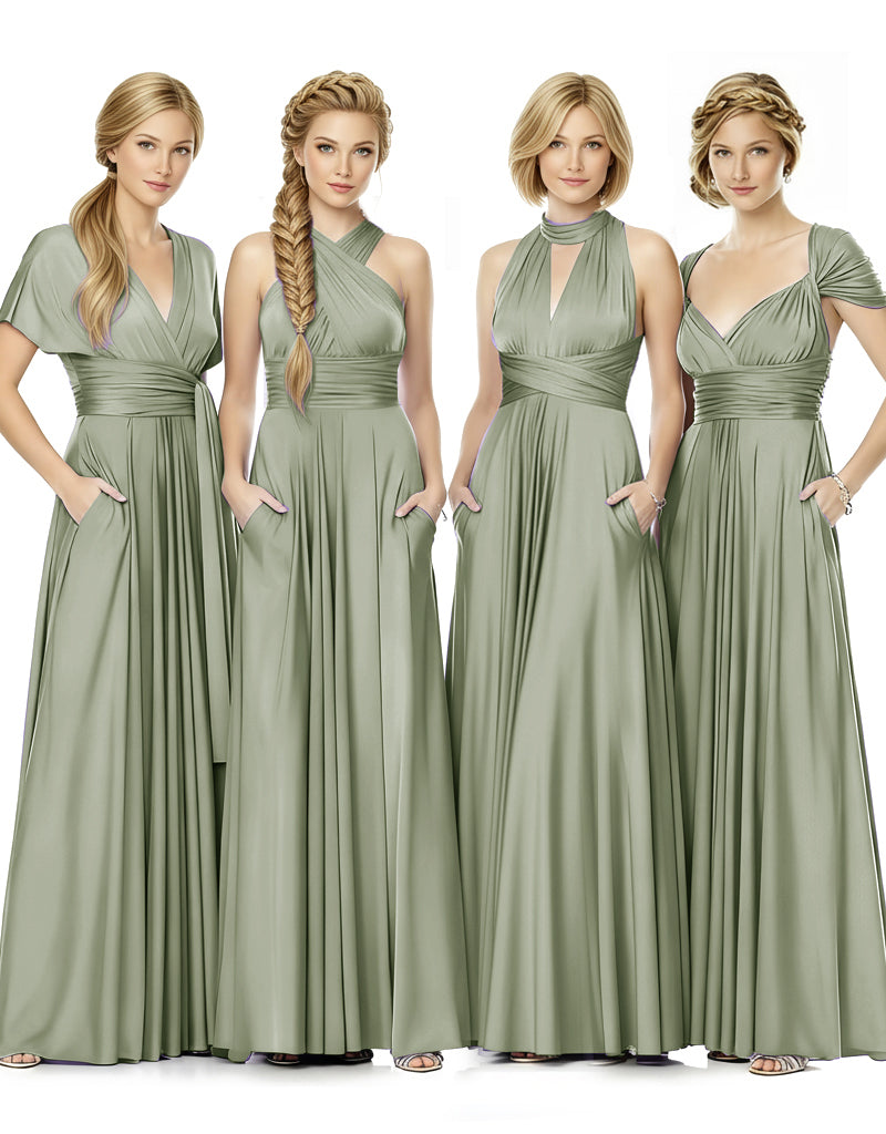 Convertible Bridal Party Beauty Multiway Infinity Dress Regular Plus size Wedding Bridal Party Bridemaids Gown