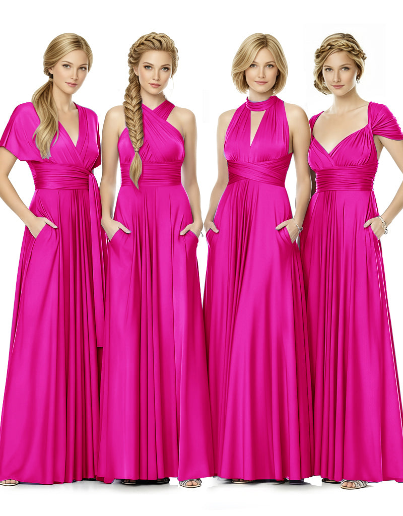 Convertible Bridal Party Beauty Multiway Infinity Dress Regular Plus size Wedding Bridal Party Bridemaids Gown