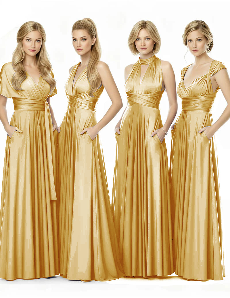 Long Infinity Bridemaid Dress Maxi Convertible Dress for Bridal Party