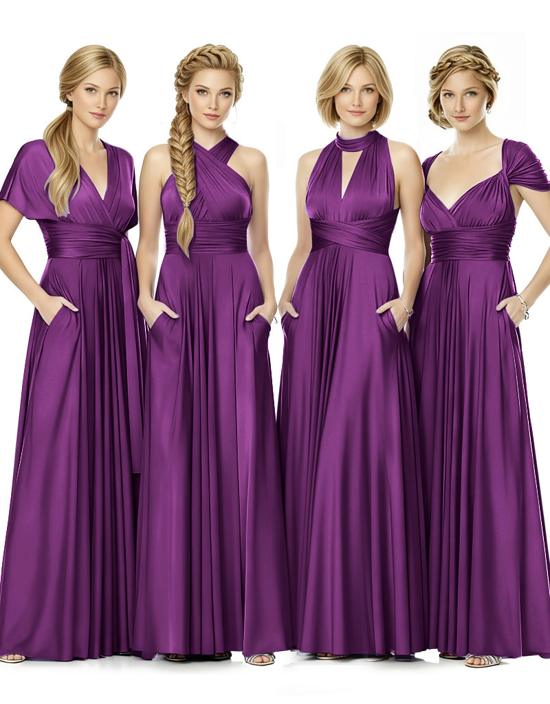 Convertible Bridal Party Beauty Multiway Infinity Dress Regular Plus size Wedding Bridal Party Bridemaids Gown