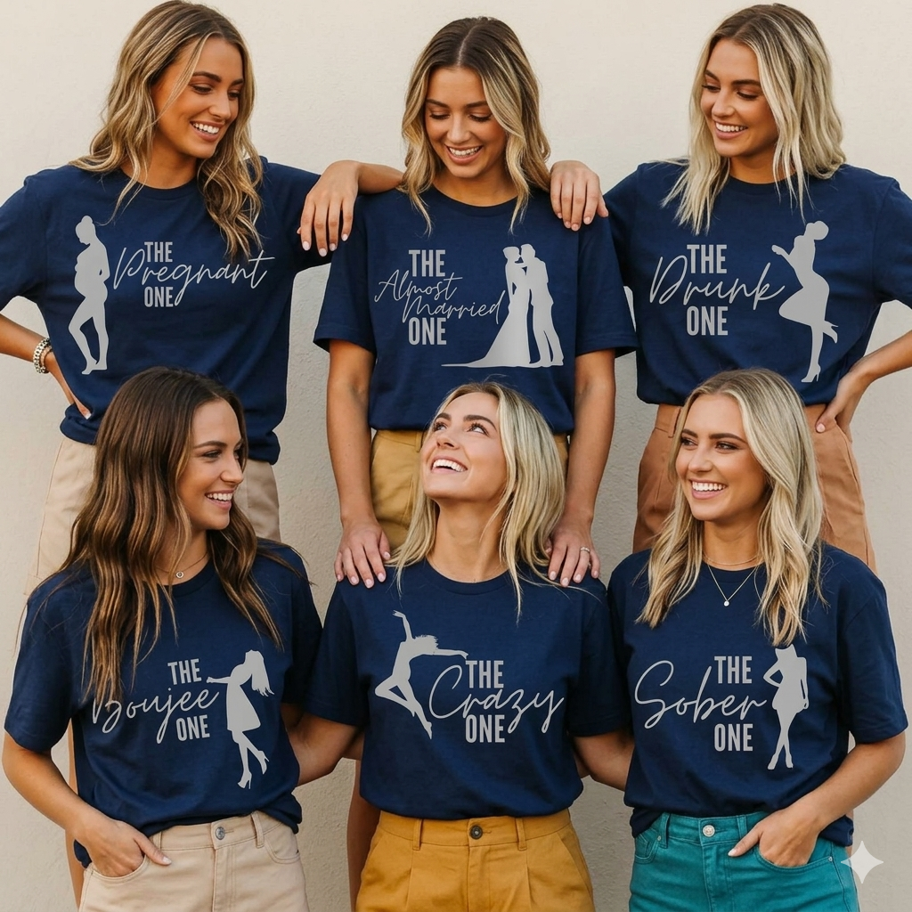 Custom Bachelorette Party Shirt – Bride & Bridesmaid T-Shirt, Bridal Party Matching Shirts, Team Bride Tee, Wedding Party Outfit