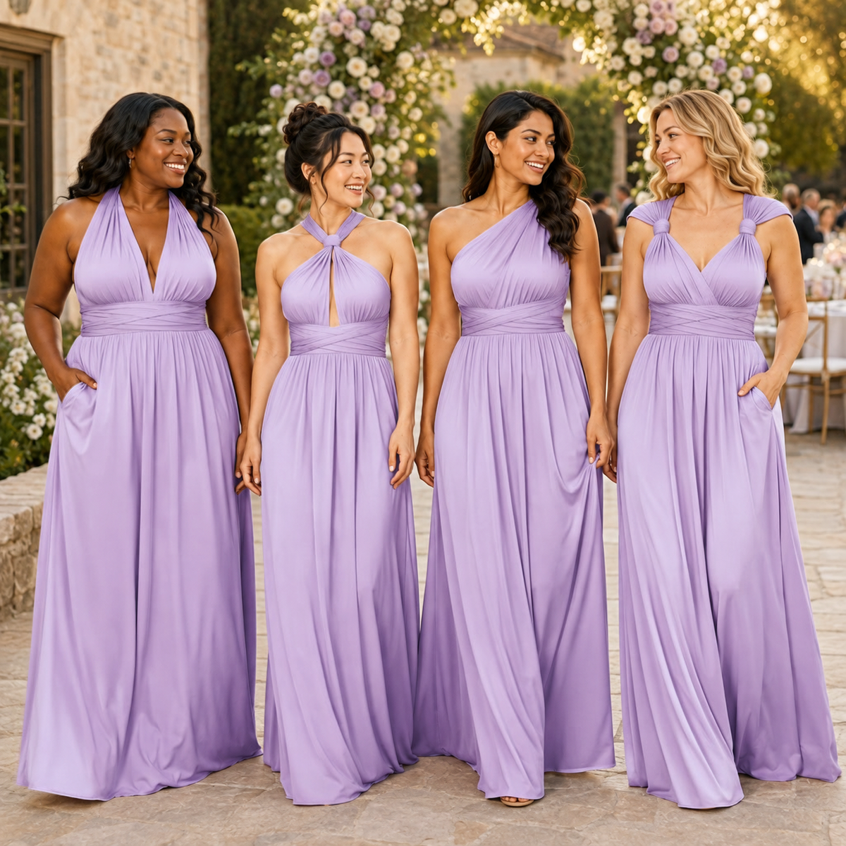 color:Lavender | kmbridal_Lavender_Infinity_Bridesmaid_Dress_with_Pockets_Convertible_Multiway_Maxi_Dress 