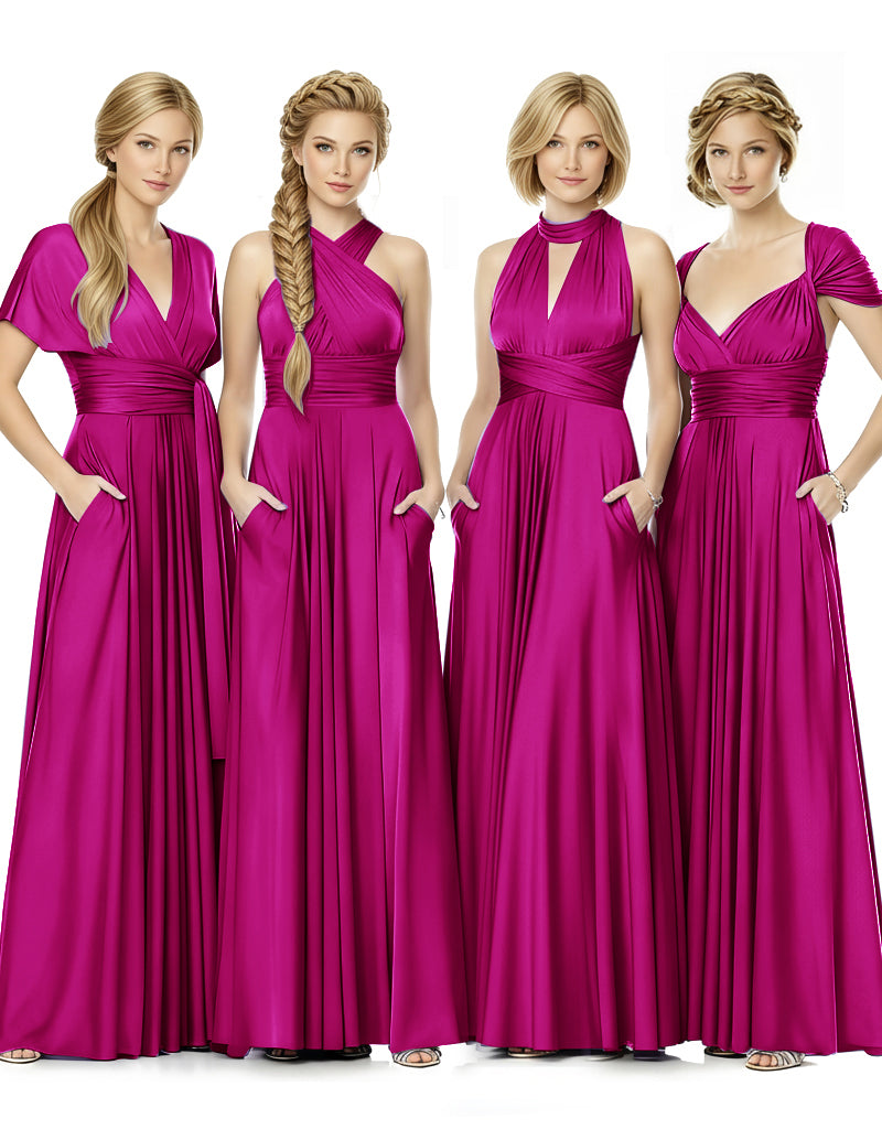 Convertible Bridal Party Beauty Multiway Infinity Dress Regular Plus size Wedding Bridal Party Bridemaids Gown