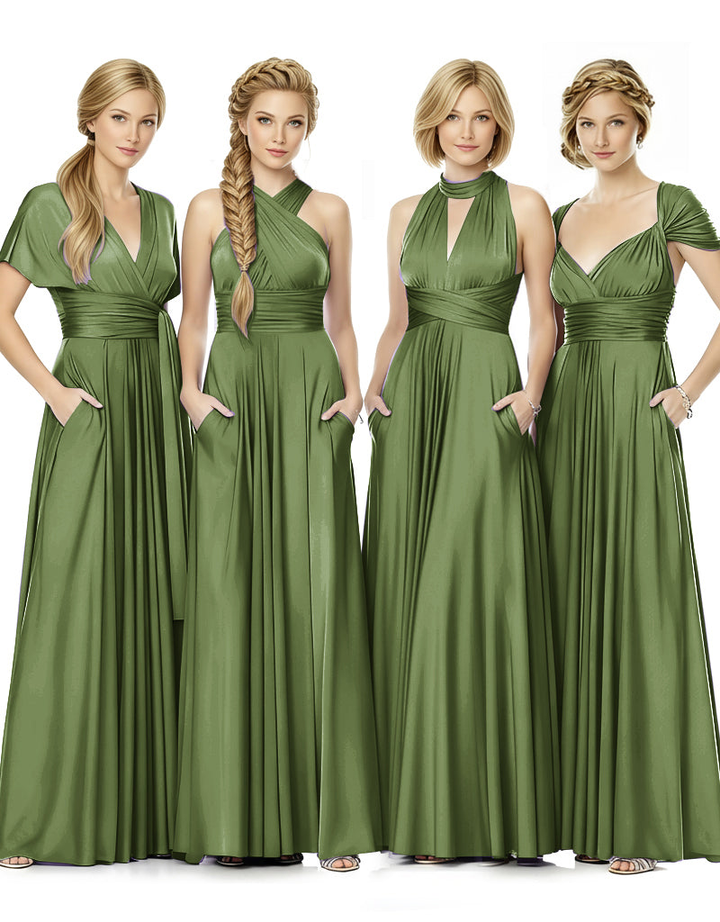 Convertible Bridal Party Beauty Multiway Infinity Dress Regular Plus size Wedding Bridal Party Bridemaids Gown