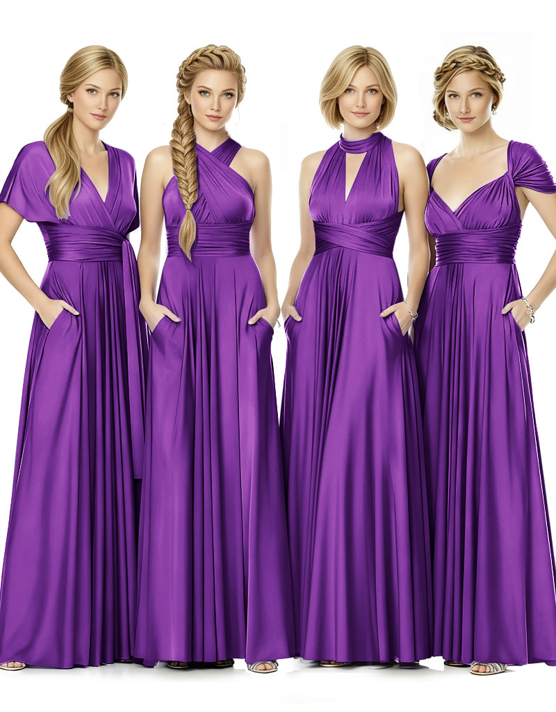 Convertible Bridal Party Beauty Multiway Infinity Dress Regular Plus size Wedding Bridal Party Bridemaids Gown