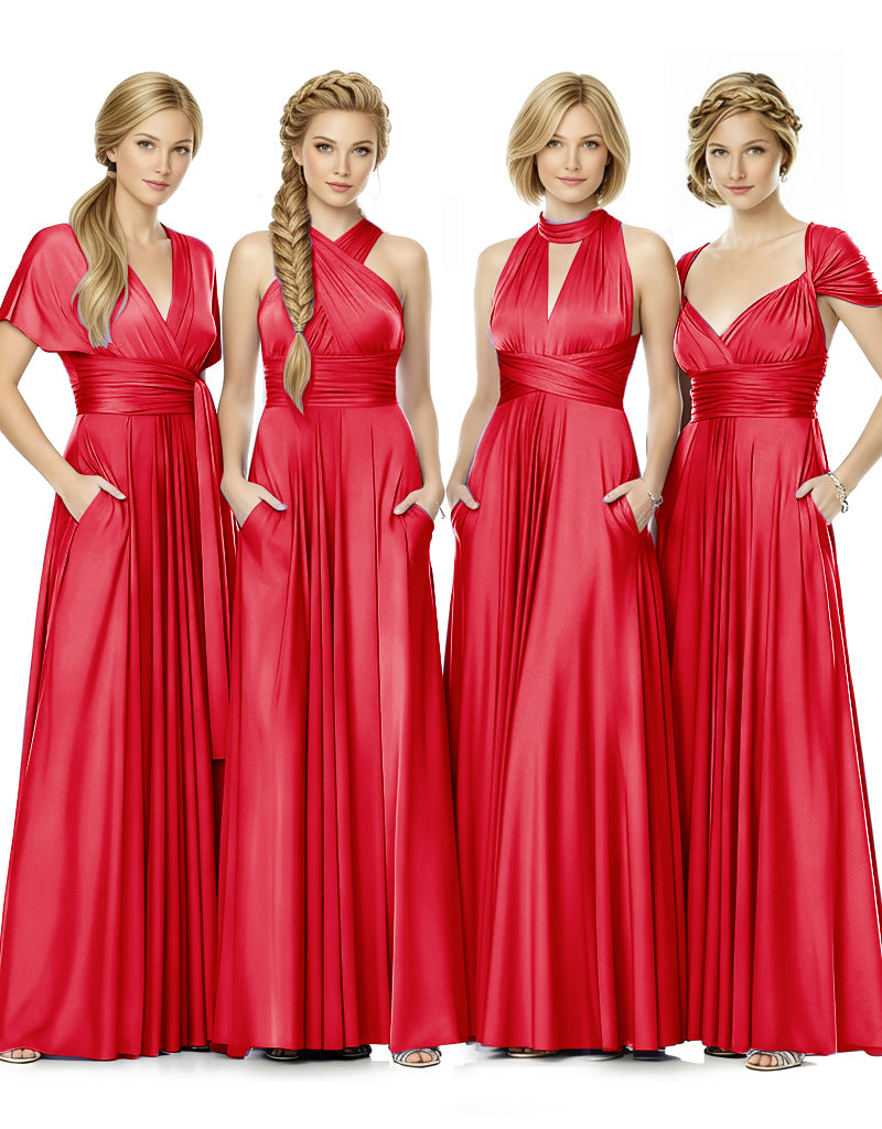 Convertible Bridal Party Beauty Multiway Infinity Dress Regular Plus size Wedding Bridal Party Bridemaids Gown