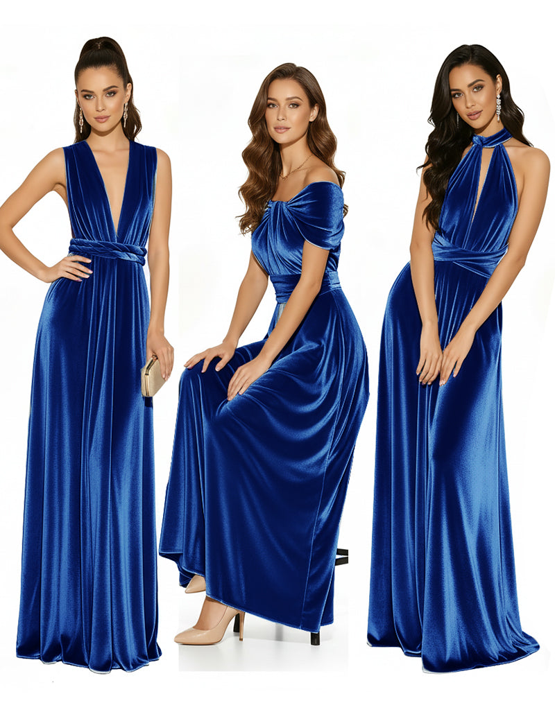 gold taffeta bridesmaid dresses Buy Velvet Infinity Dress, Multiway Dress