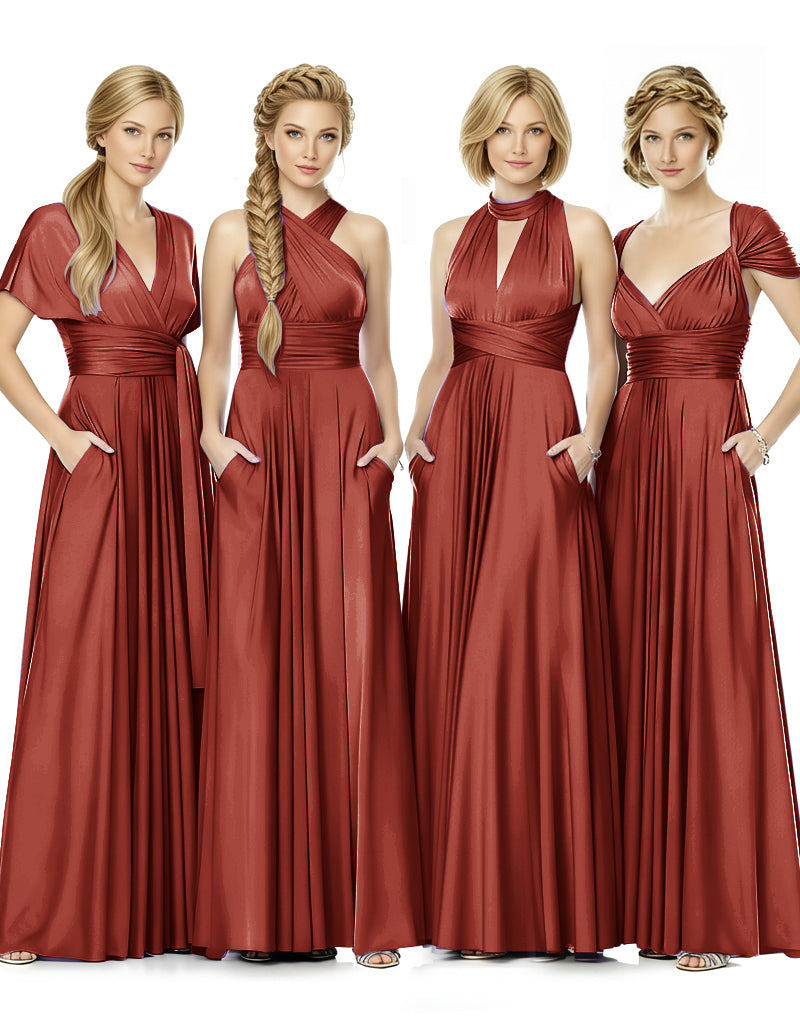 Convertible Bridal Party Beauty Multiway Infinity Dress Regular Plus size Wedding Bridal Party Bridemaids Gown