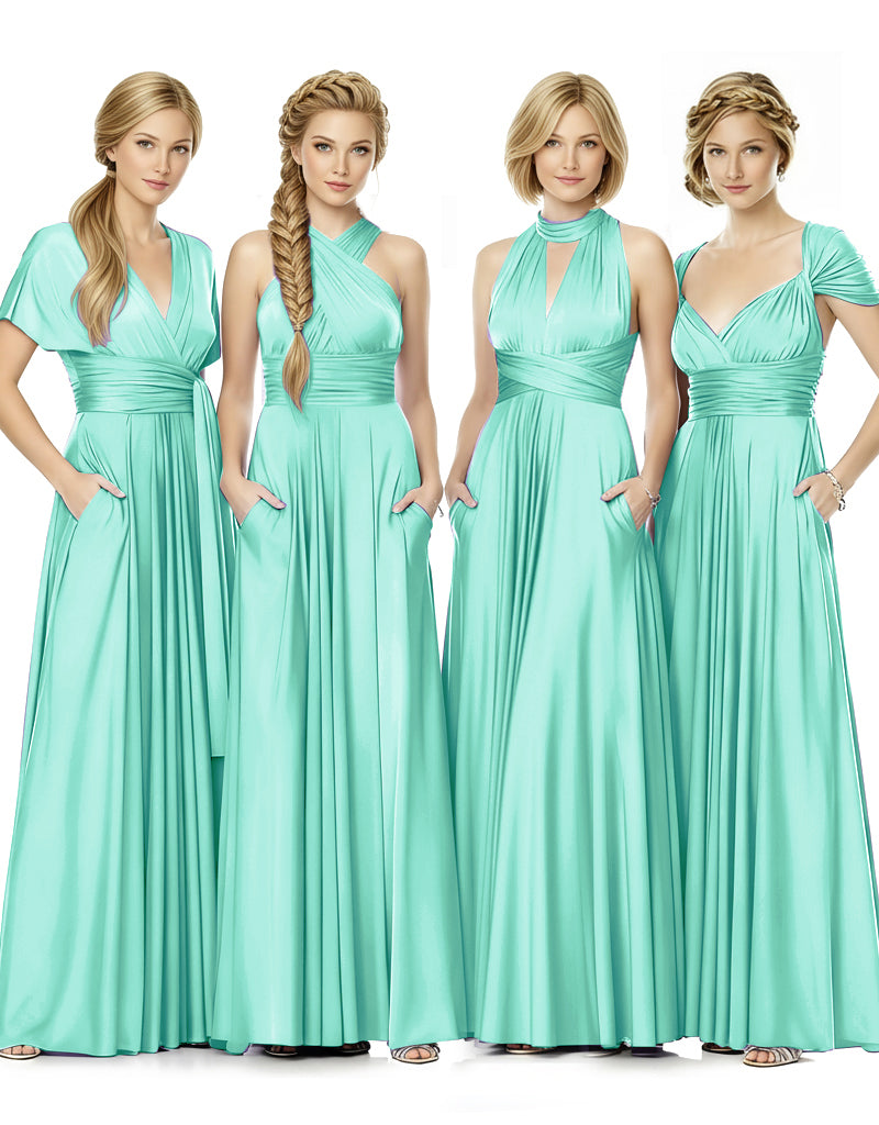 Convertible Bridal Party Beauty Multiway Infinity Dress Regular Plus size Wedding Bridal Party Bridemaids Gown