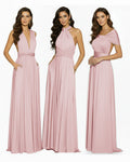 Convertible Infinity Dress Regular Plus size Wedding Bridal Party Bridemaids Gowndusty rose 