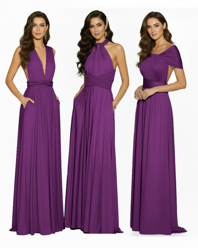 Convertible Infinity Dress Regular Plus size Wedding Bridal Party Bridemaids Gowngrape 