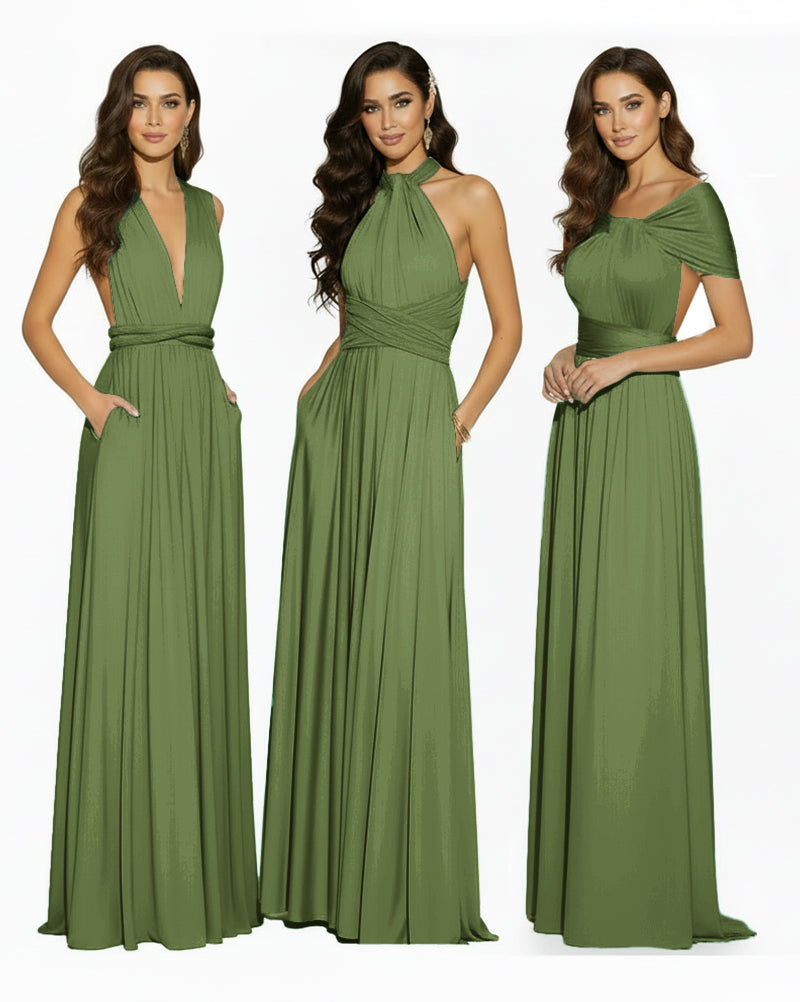 Convertible Infinity Dress Regular Plus size Wedding Bridal Party Bridemaids Gownolive 