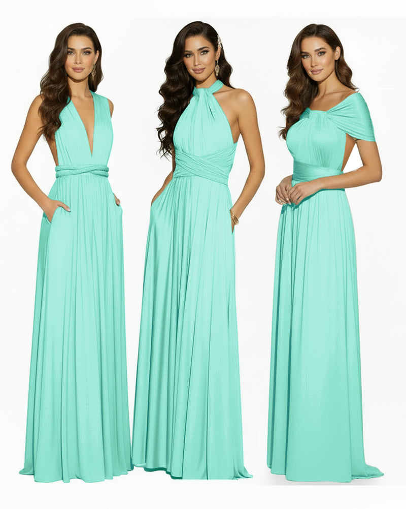 Convertible Infinity Dress Regular Plus size Wedding Bridal Party Bridemaids Gownsage 