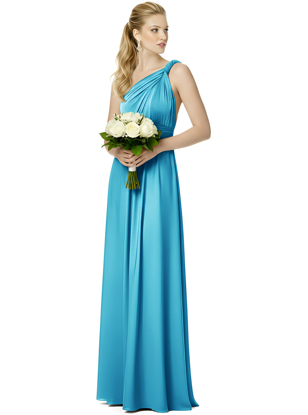 Luxe Satin Infinity Dress Bridal Party Multiway Wrap Infinity Dress Regular Plus size Wedding Bridal Party Bridemaids Gown